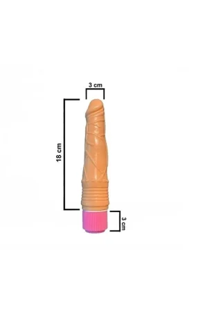 Alttan Titreşimli 18 Cm Esnek Vibratör